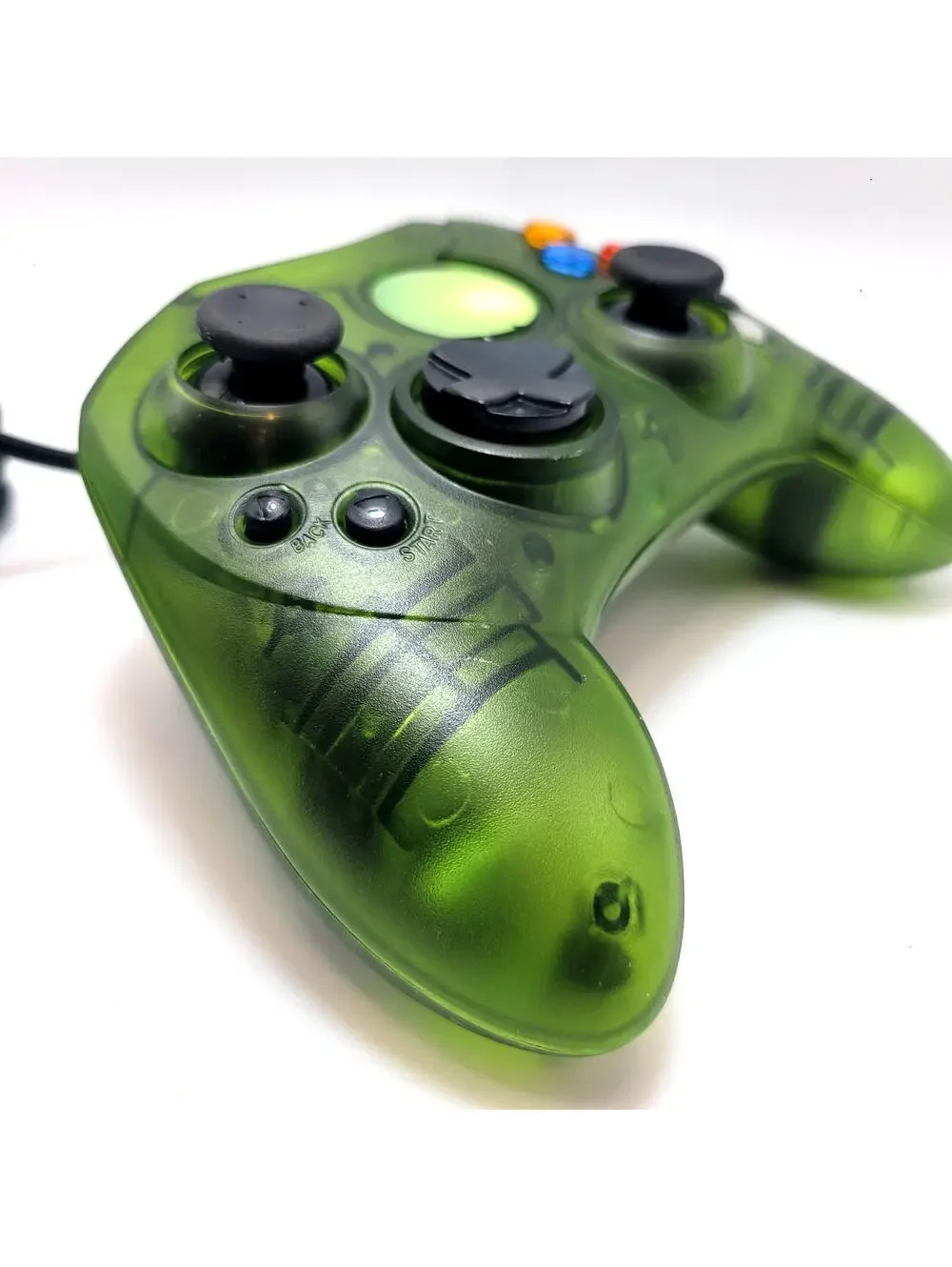Xbox Clear Green Wired S-Type Analog Controller for Original Xbox Console